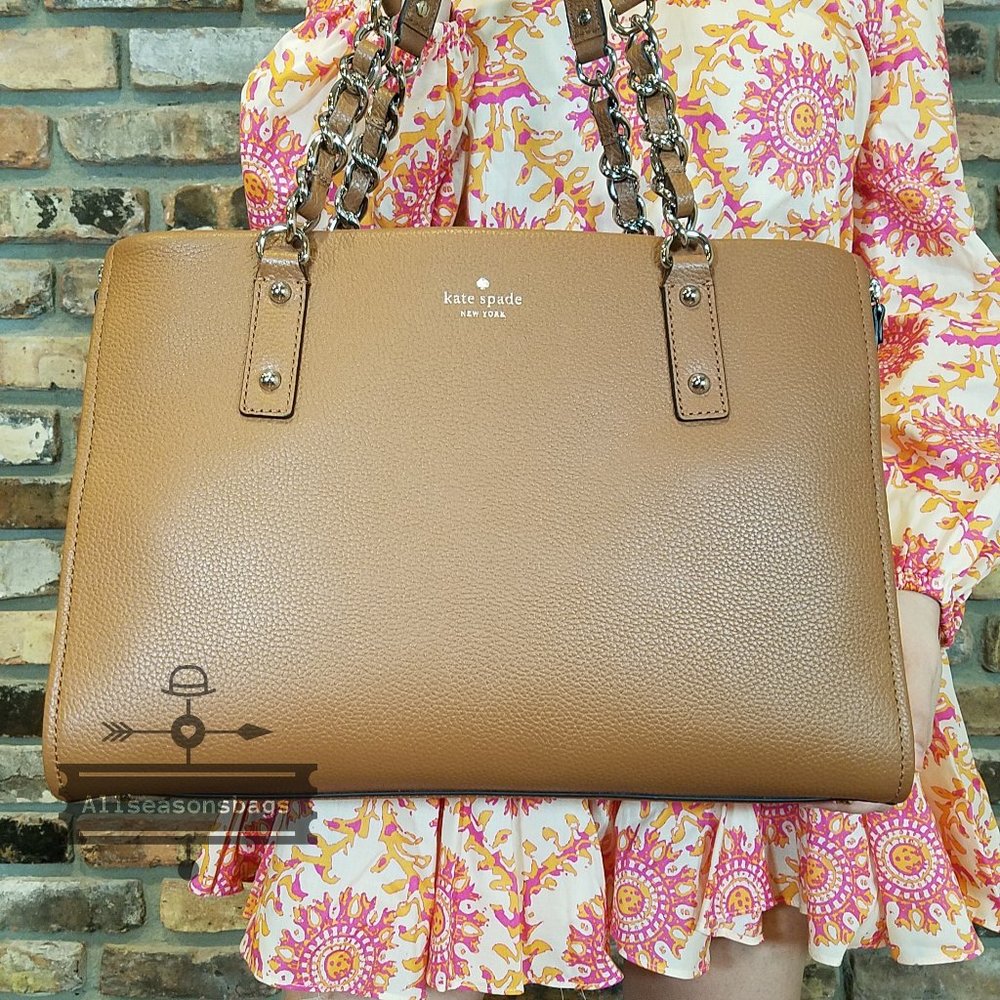 Warm Gingerbread Kate Spade Andee Cobble Hill Tote - Picture 1 of 9